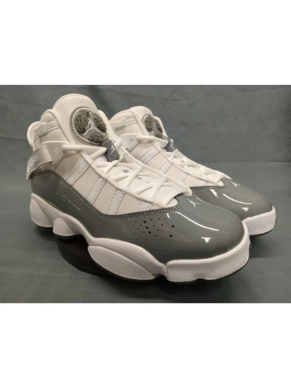Nike Jordan 6 Rings (GS) Sneakers White Cool Grey Boys Size 6.5 NEW IN BOX!